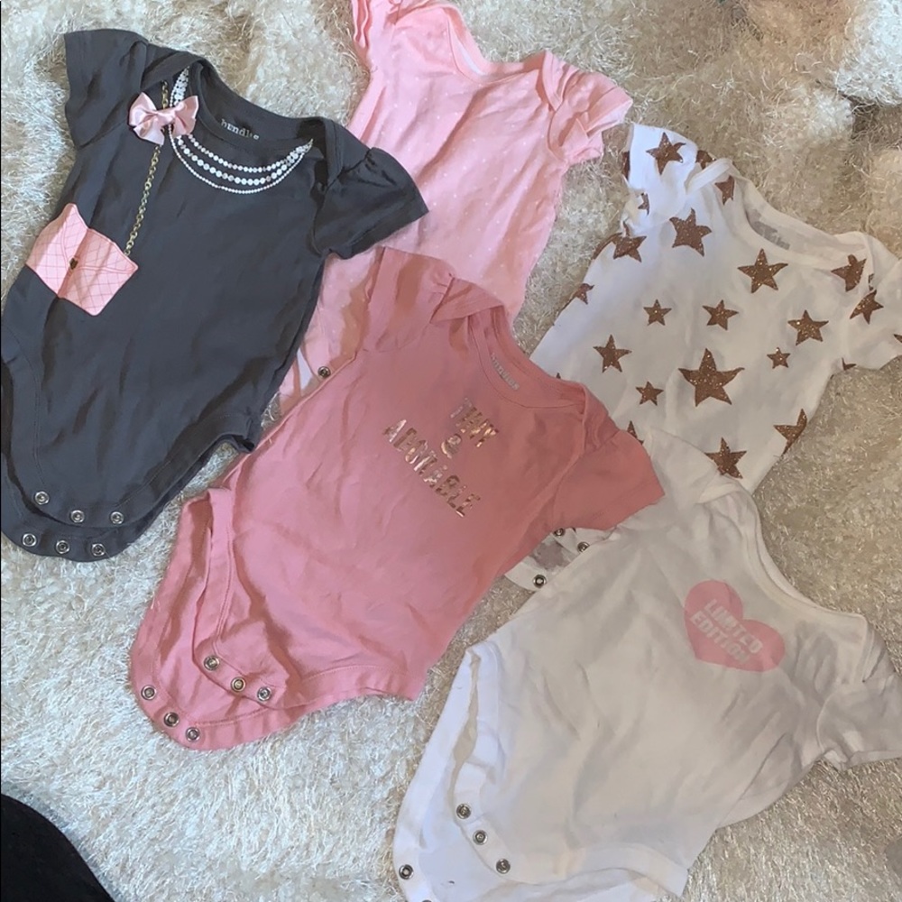 5pk - 3-6 - short sleeve baby place shirts